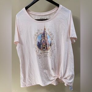 Disney Walt Disney World Baby Pink T-Shirt Size XL NWT